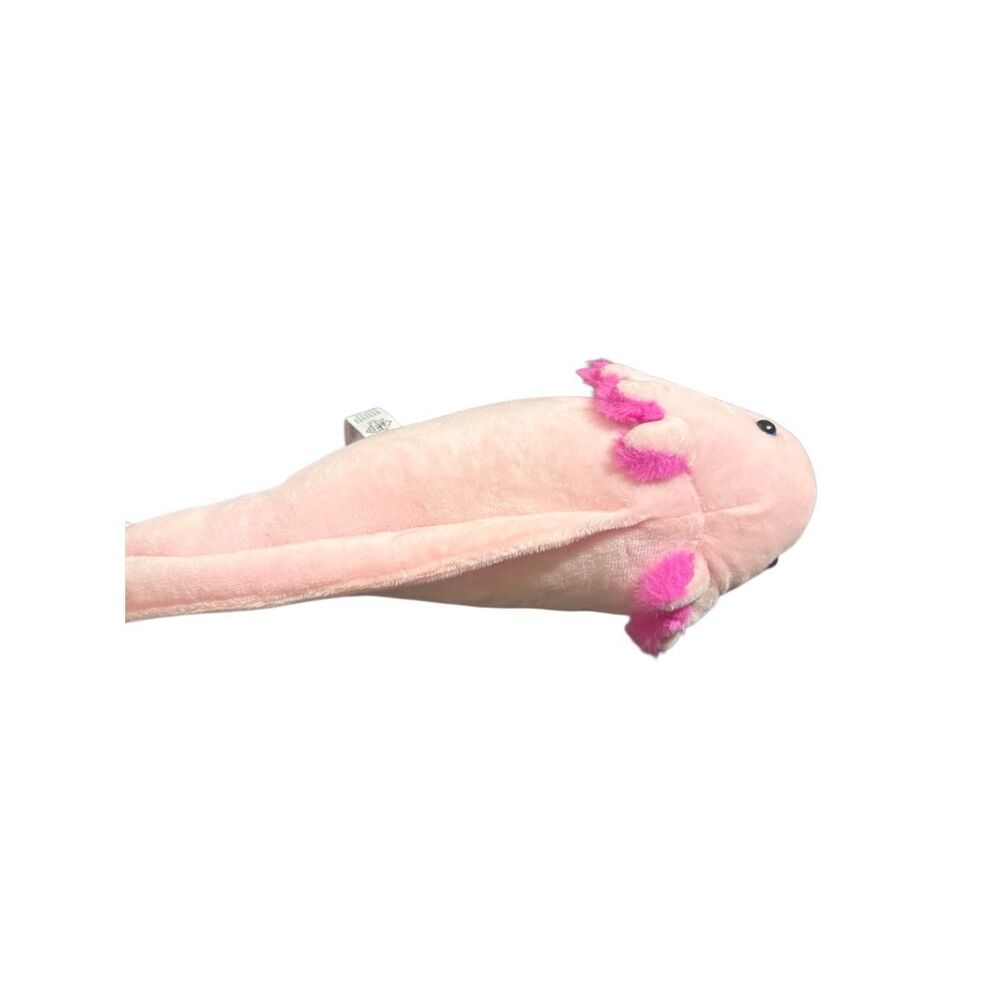 The Petting Zoo Axolotl Plush Stuffed Animal with Two Slap Bracelets Pink Arm - Picture 9 of 11